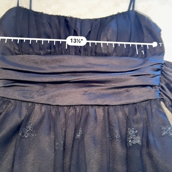 Steppin Out Black Glitter Floral Dress Size 9 10 - Picture 4 of 7